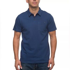 NWT $50 Reef Men's Atwell Short Sleeve Knit Polo Shirt